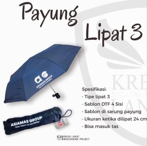 Contoh payung custom lipat tiga