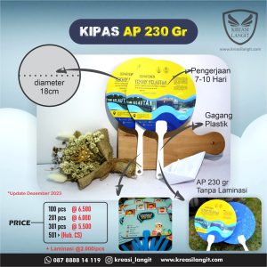 Pricelist kipas promosi custom