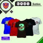 Kaos Polos Sablon