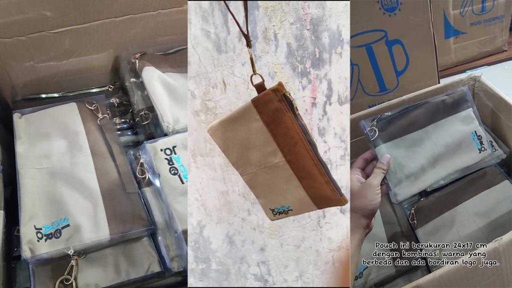 Jasa Pembuatan Souvenir Pouch Canvas